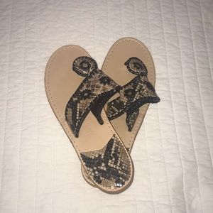 NWOT Snakeskin Jack Rogers